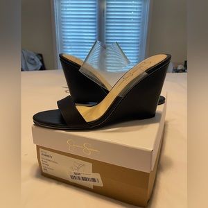Jessica Simpson Winsty Wedge Black Helena 9M